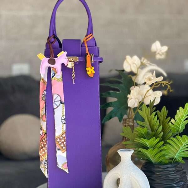 Hookah Bag Purple Leather