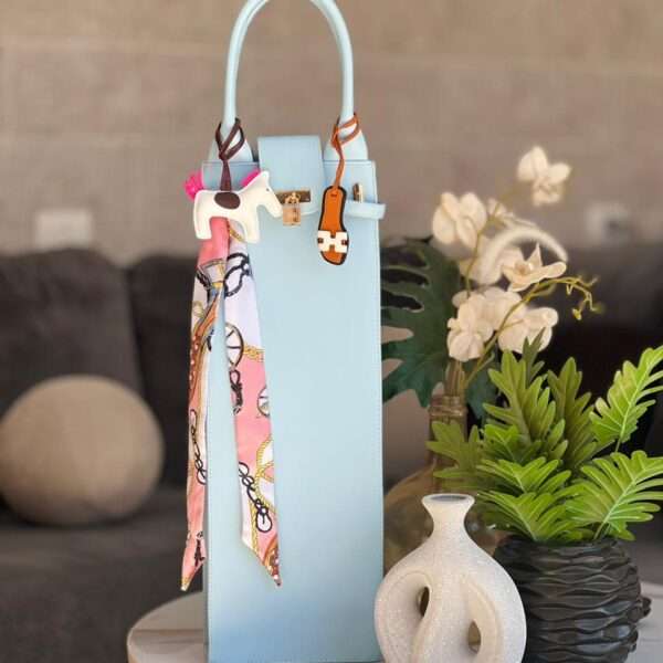 Hookah Bag Baby Blue Leather