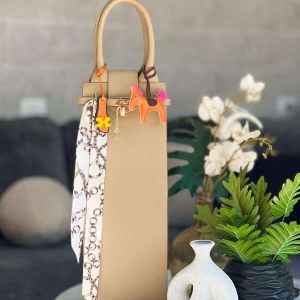 Hookah Bag Beige Leather