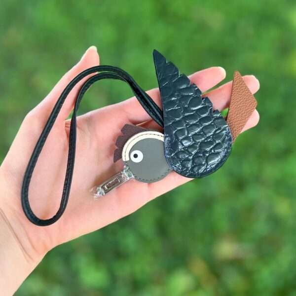 Dark Greige Birdy Charm